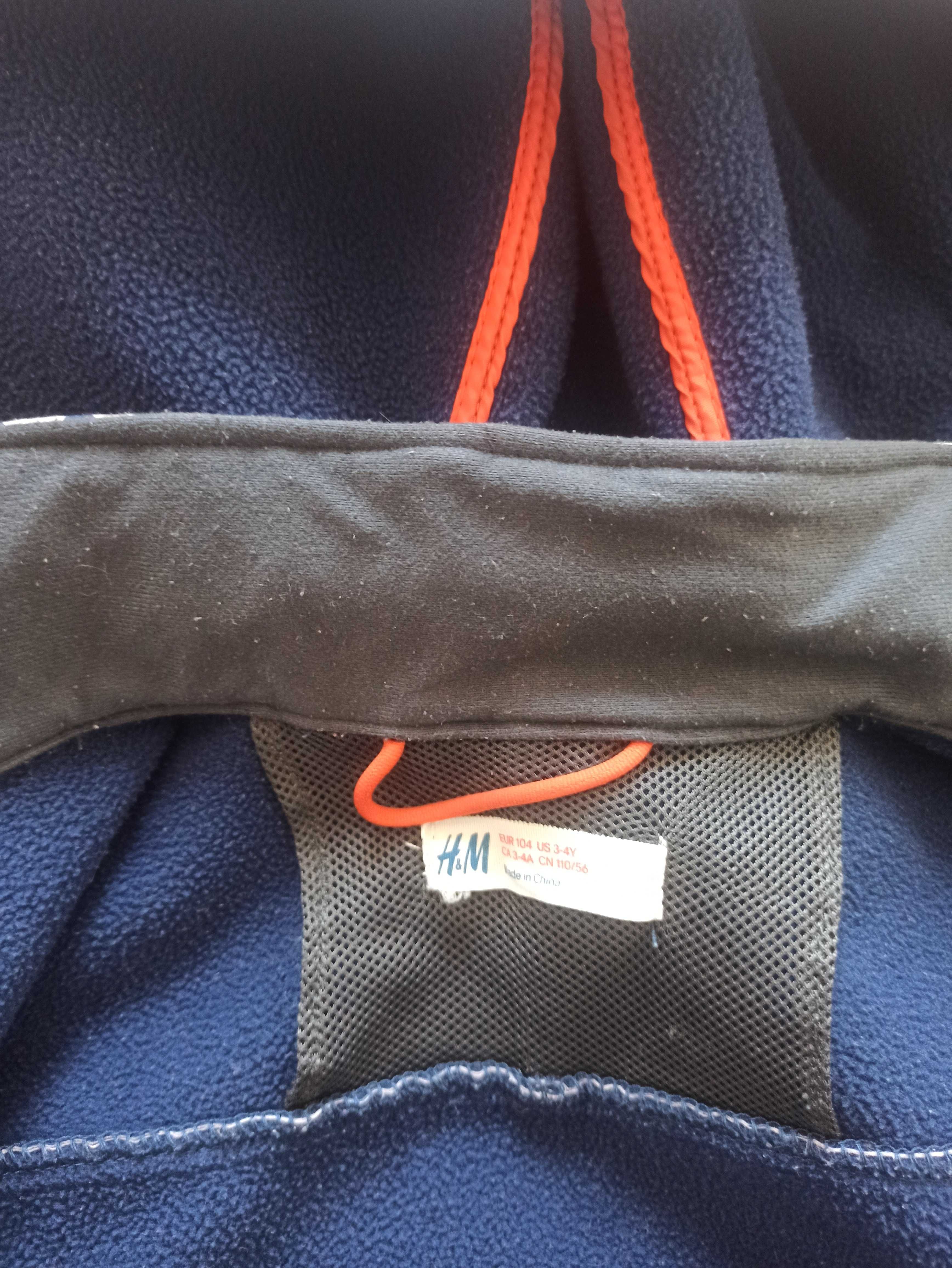 Softshell h&m 104 niedźwiedzie