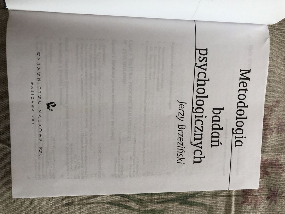 Metodologia badan psychologicznych