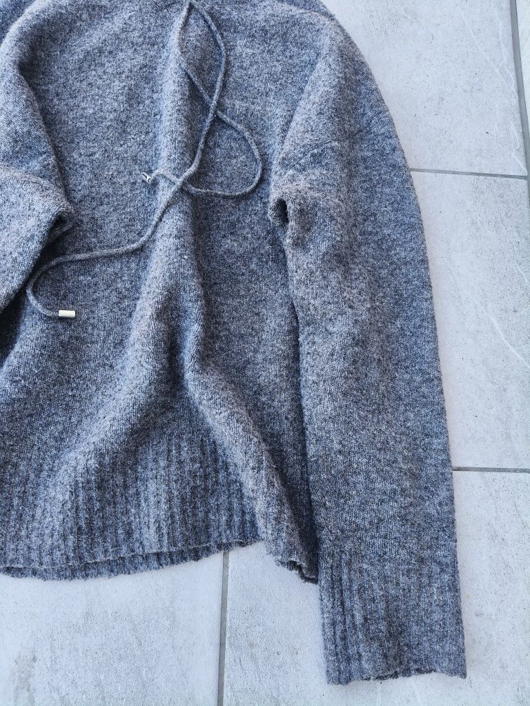 Sweter z kapturem bluza kangura sweater hoodie S oversized