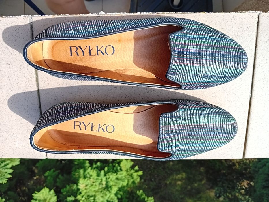 Ryłko balerinki skórzane