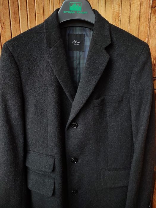 Чоловіче пальто жакет із шерсті S. Oliver Black Label Розмір М Вовна