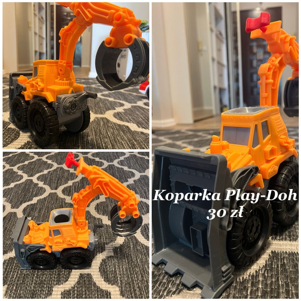 Tor samochodowy, koparka Playdoh