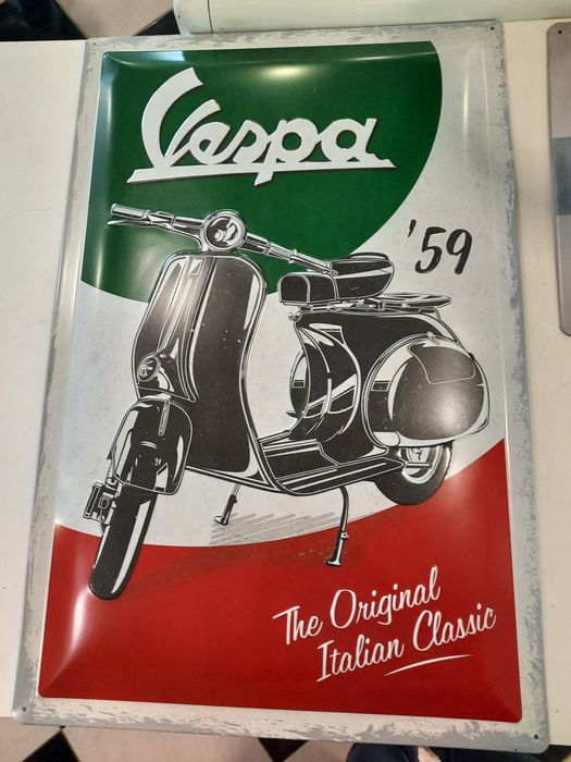 Vespa placa / chapa decorativa