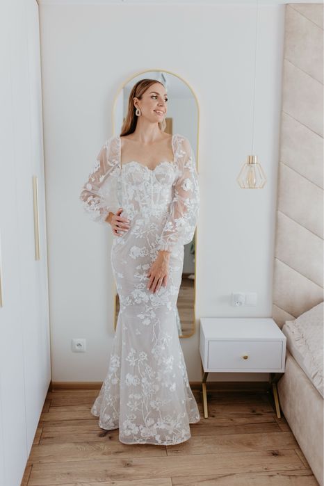 Suknia ślubna rybka