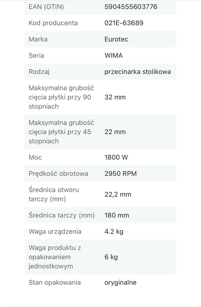 Przecinarka do płytek i drewna 2w1