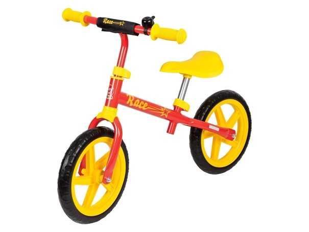 NOWY na Prezent dziecięcy Rowerek biegowy PLAYTIVE czerwono zółty