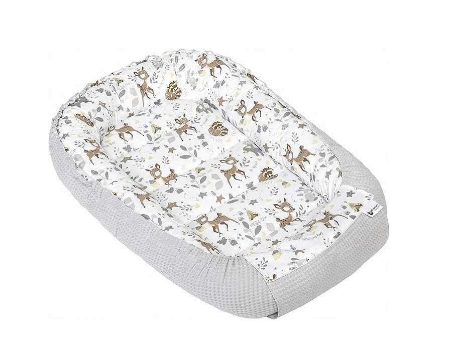 Dwustronny Kokon dla niemowląt 100% Bawełna 100x60x15cm Medi Partners
