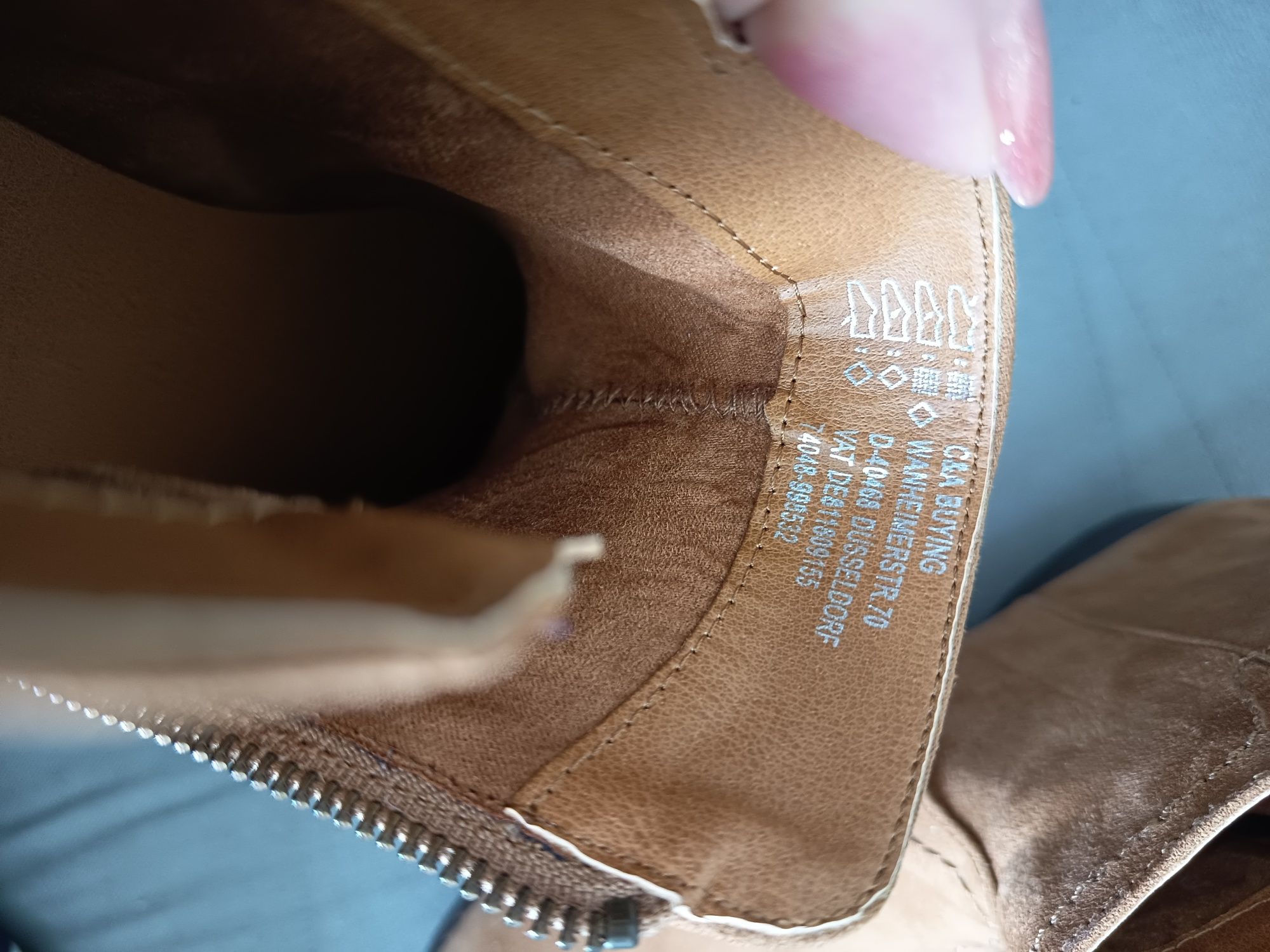 Nowe botki brązowe camel C&A rozm. 39 - 26 cm