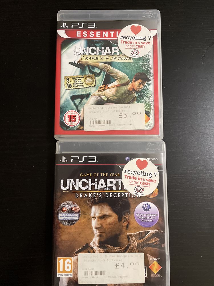 Gry Uncharted 1 + Uncharted 3, PS3