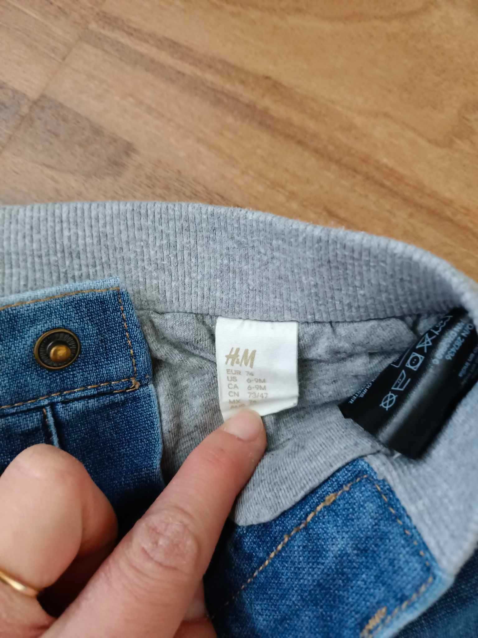 Spodnie jeans 74 h&m