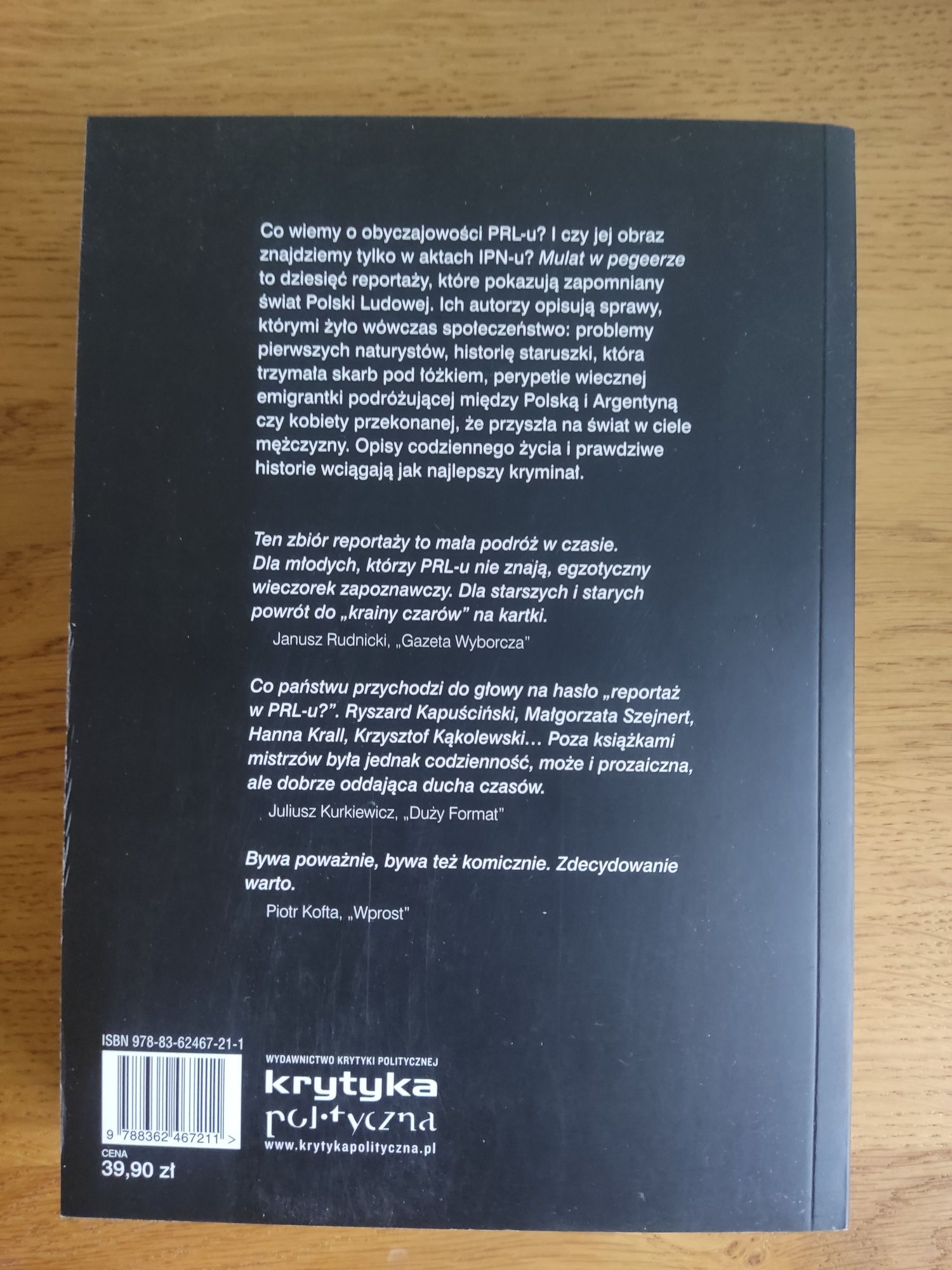 "Mulat w pegeerze" red. Krzysztof Tomasik Krytyka Polityczna