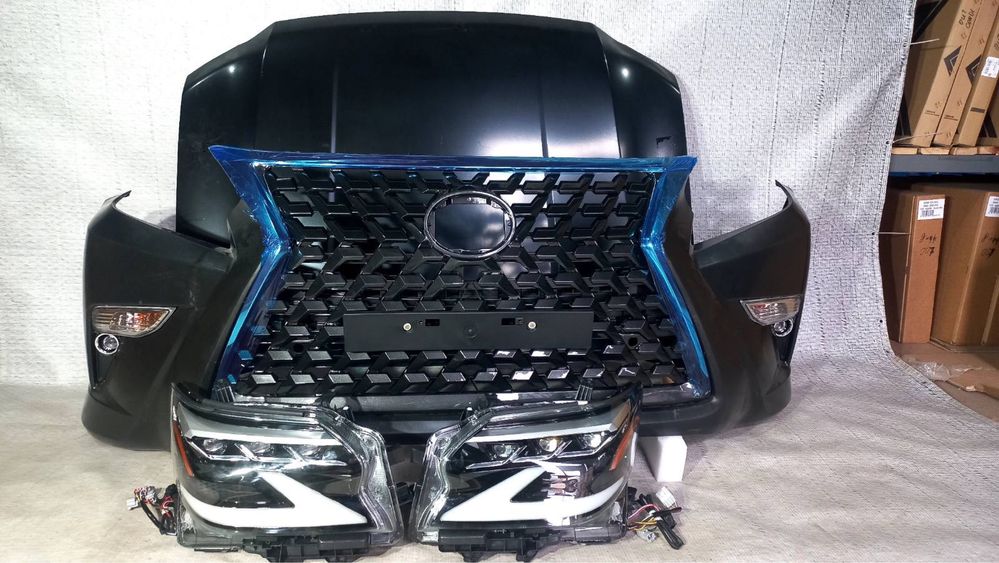 бампер Lexus GX 2020 Бампер в сборе + туманки Лексус