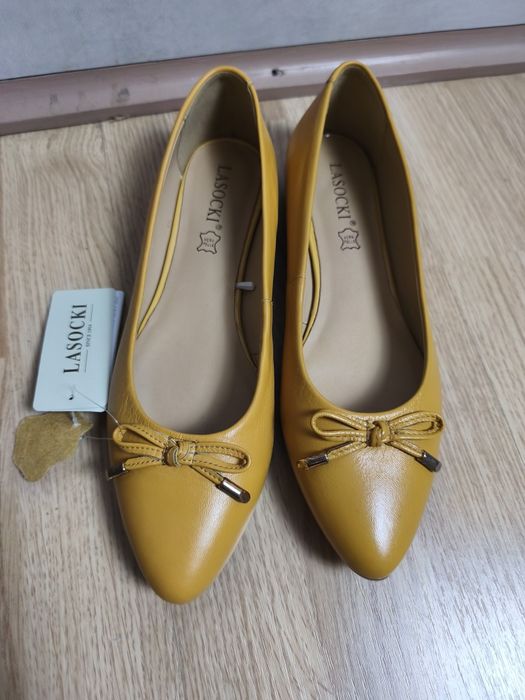 Baleriny skórzane Lasocki