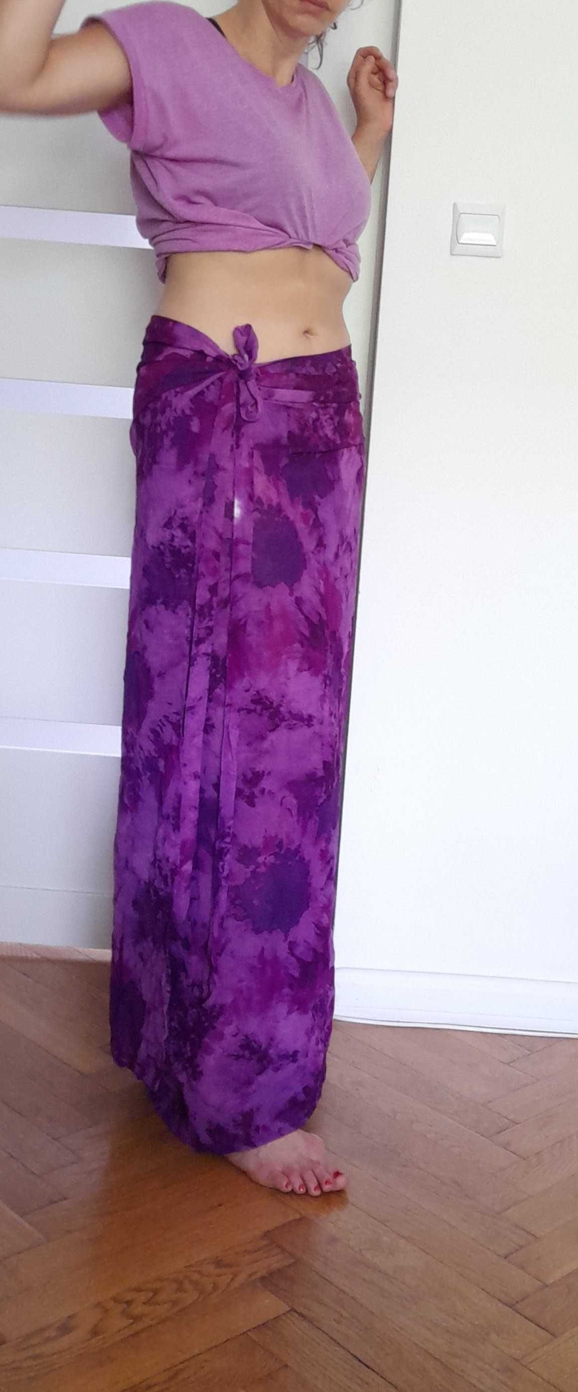 Spódnica/ sukienka/ pareo fioletowe