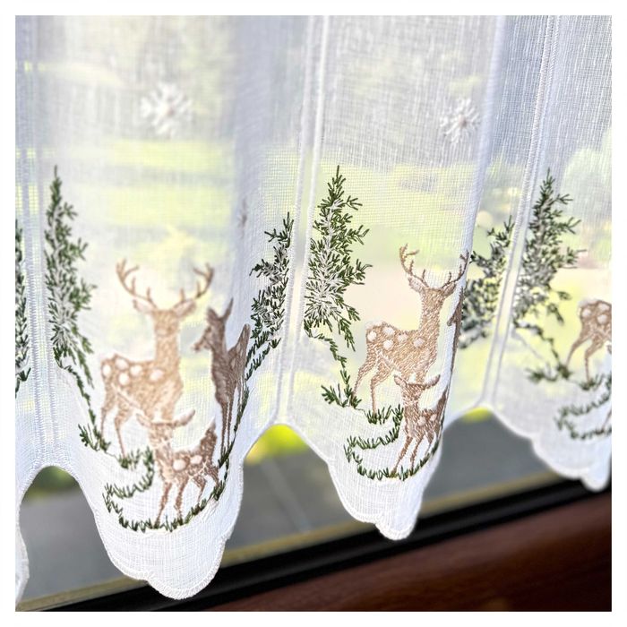 Firanka Kuchnia Zazdrostka Jelonki Las Święta Boże Narodzenie 40 wys