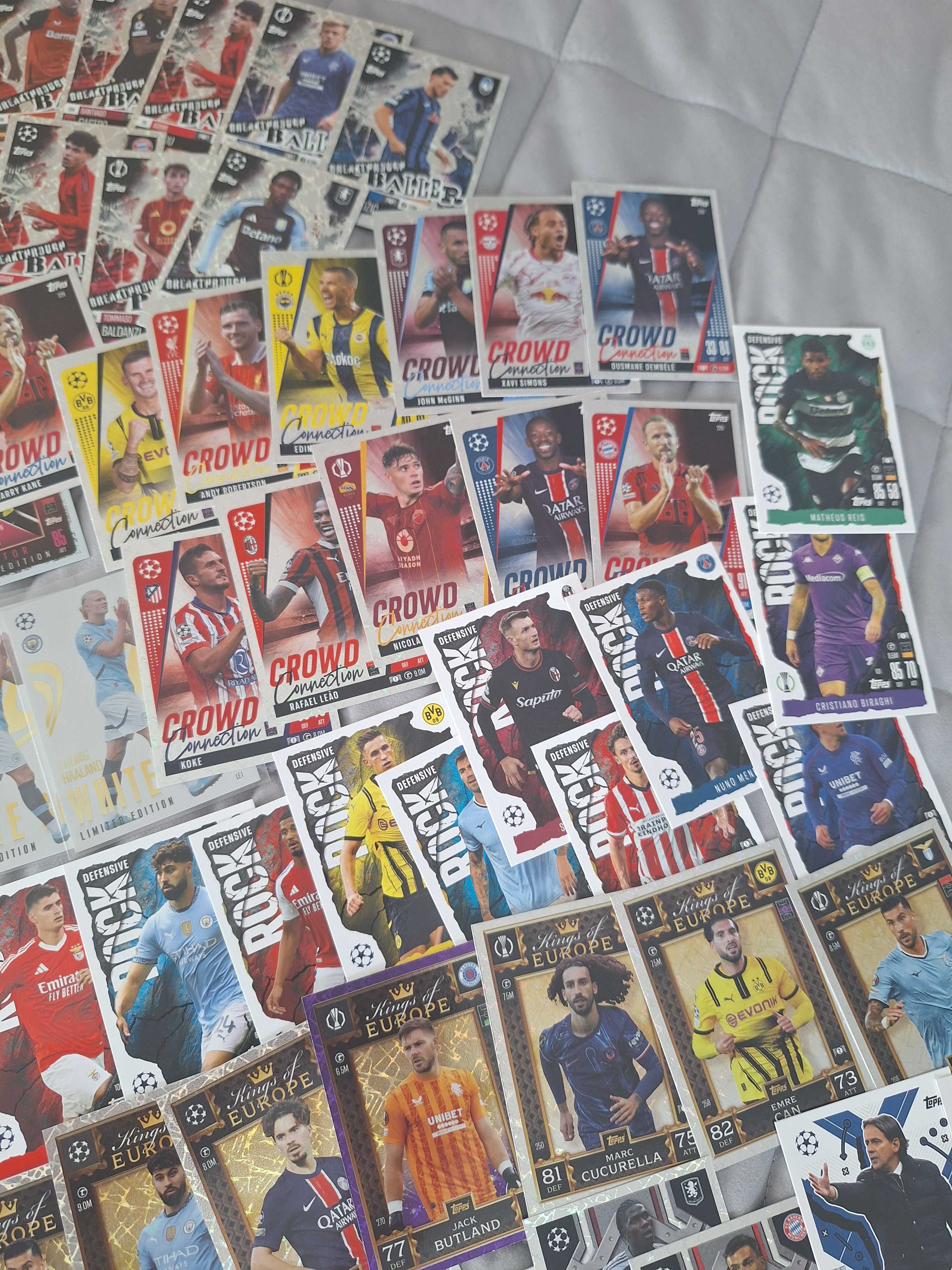 Karty Topps Match Attax extra 2024/2025 różne,crowd, x faktor, limited