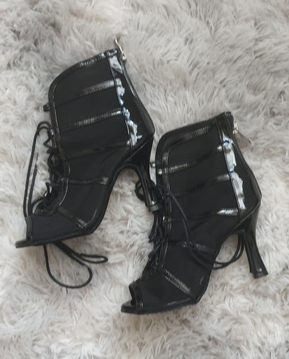 Buty, botki taneczne czarne rozmiar  36