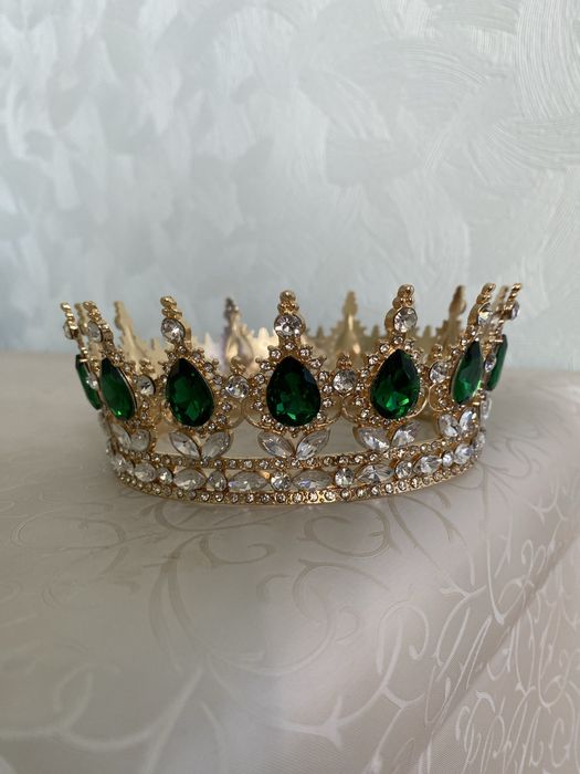 Корона 12 см, корона на торт, прикраса