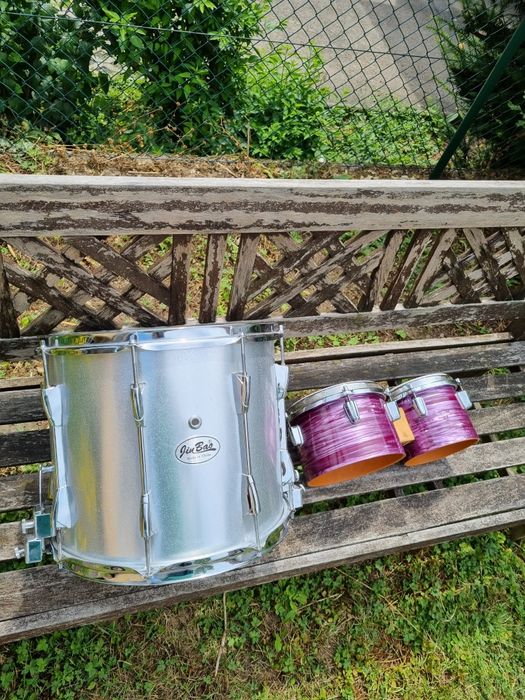 Werbel stalowy 14"x10" marszowy srebrny