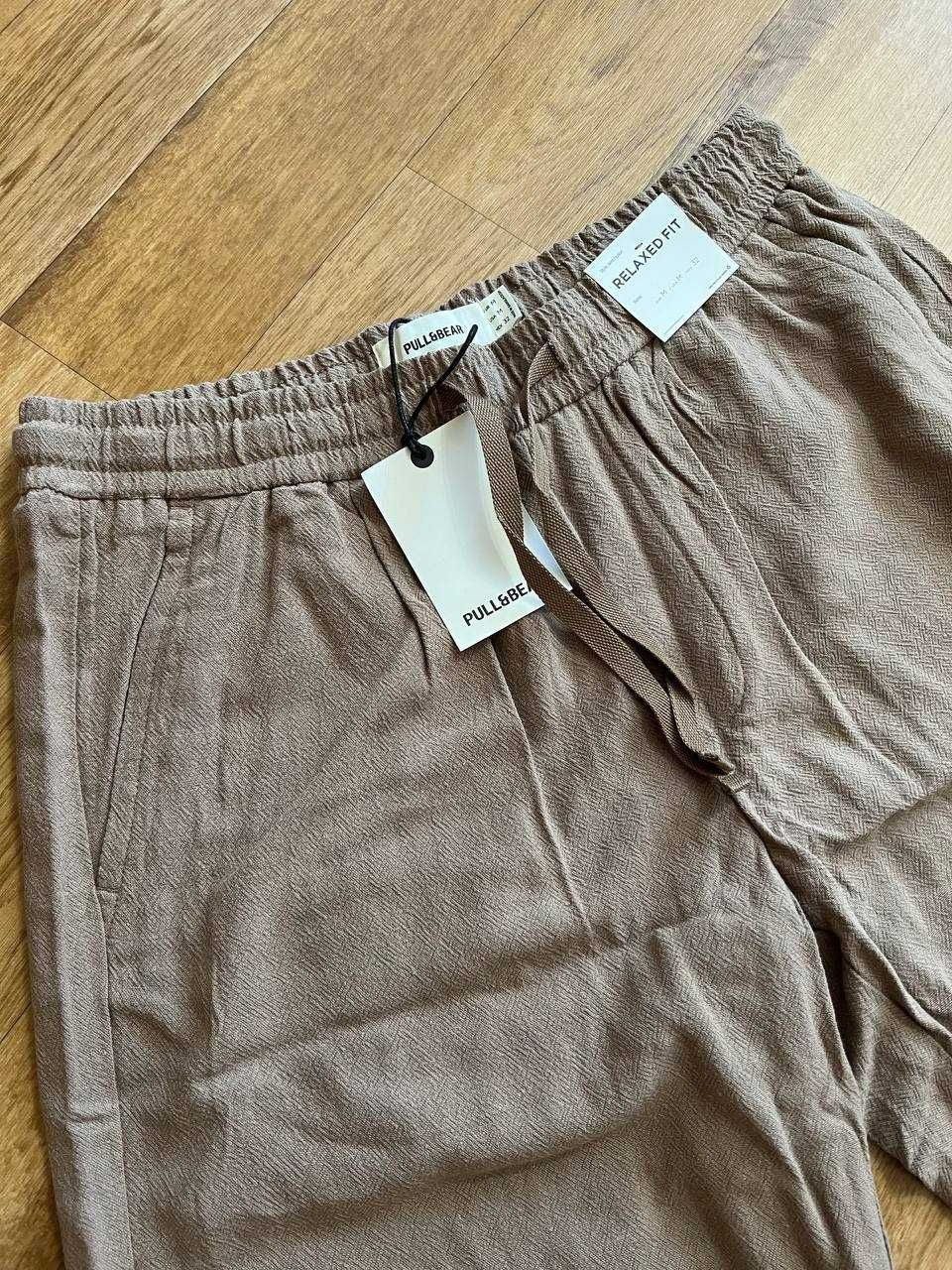 Шорти на основі льону Pull&Bear (р. M-L)