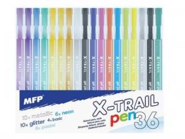 Długopis żelowy zestaw 36 kolorów