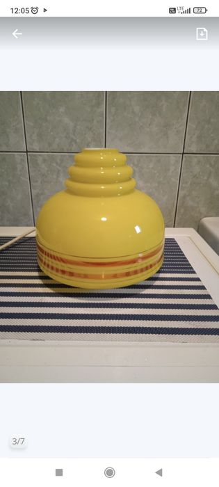 Klosz żyrandol lampa wisząca prl loft
