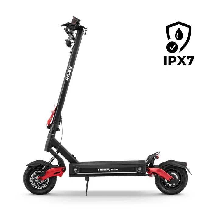 Wodoodporna hulajnoga elektryczna Hiley Tiger EVO GTR - Flame Red IPX7
