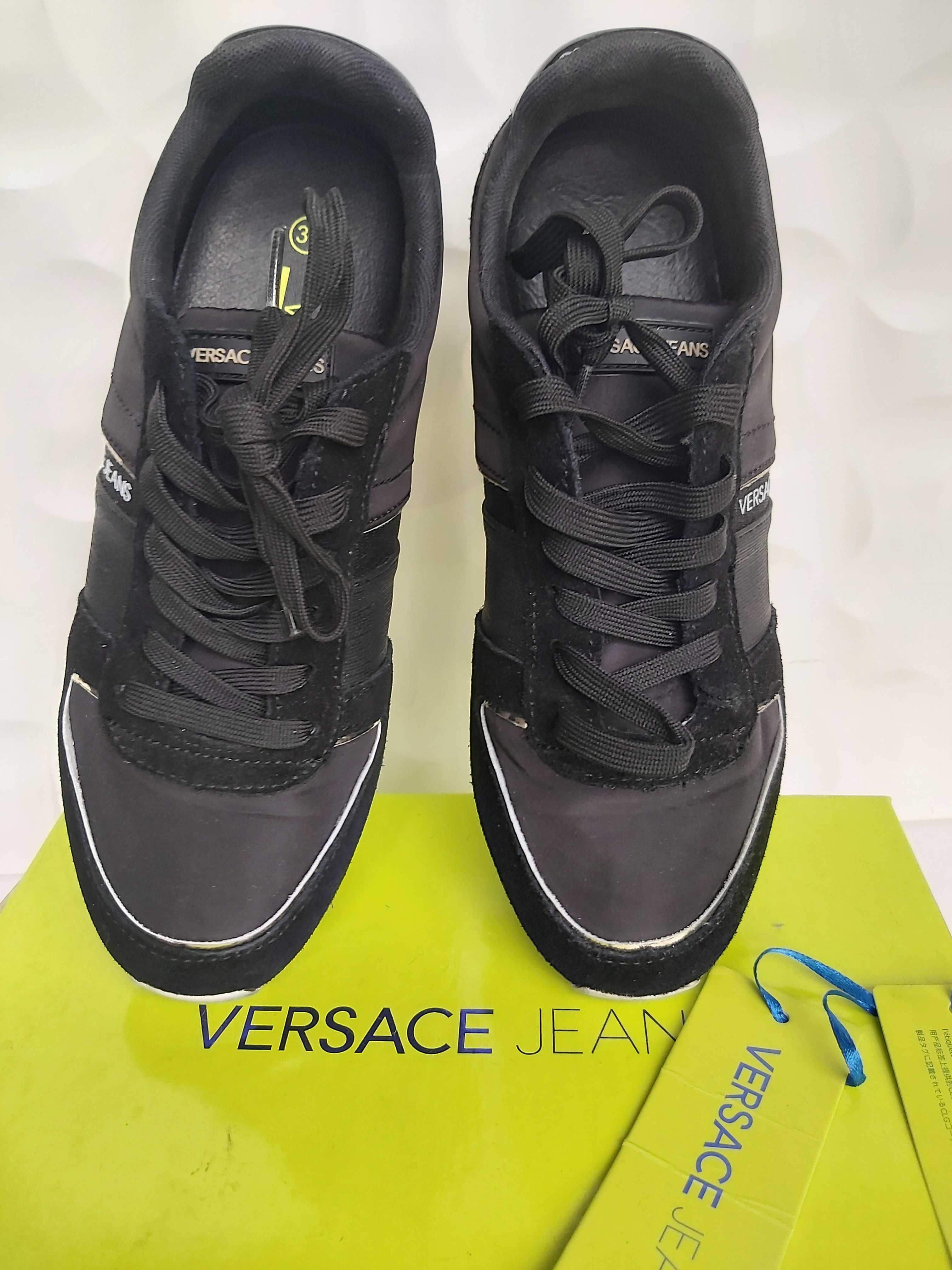 UŻYWANE Sneakersy czarne trampki VERSACE 37