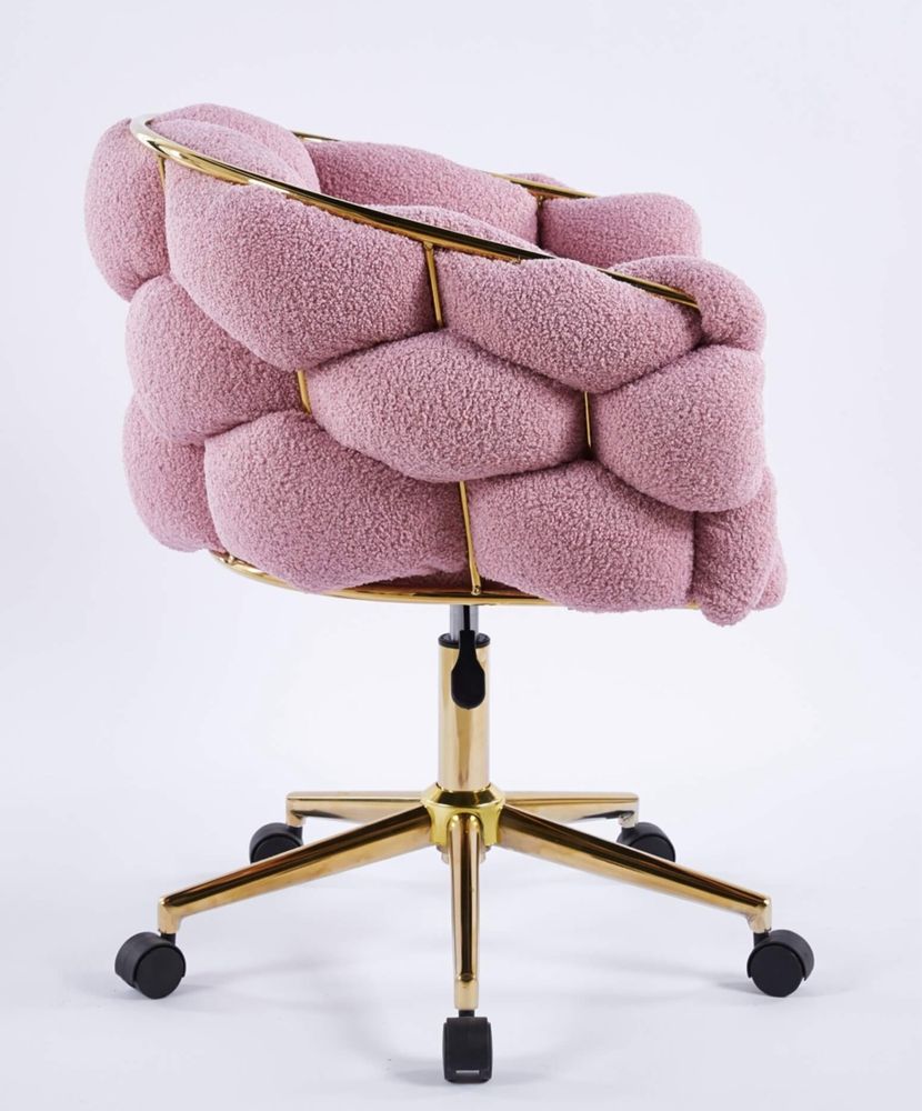 Krzesło obrotowe różowe