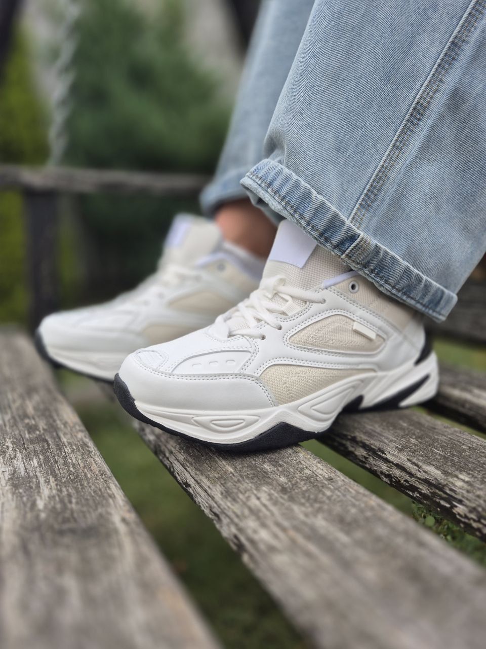 Кросівки чоловічі в стилі m2k tekno білі,сірі