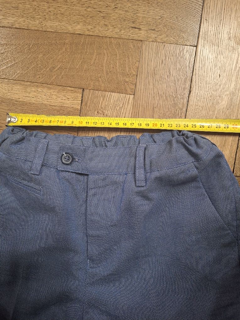 Spodnie garniturowe 146/152 Pepperts z kieszeniami niebieskie