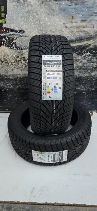 S23 2 x 245/45r18 Kumho WinterCraft WP52 100V XL opony zimowe nowe