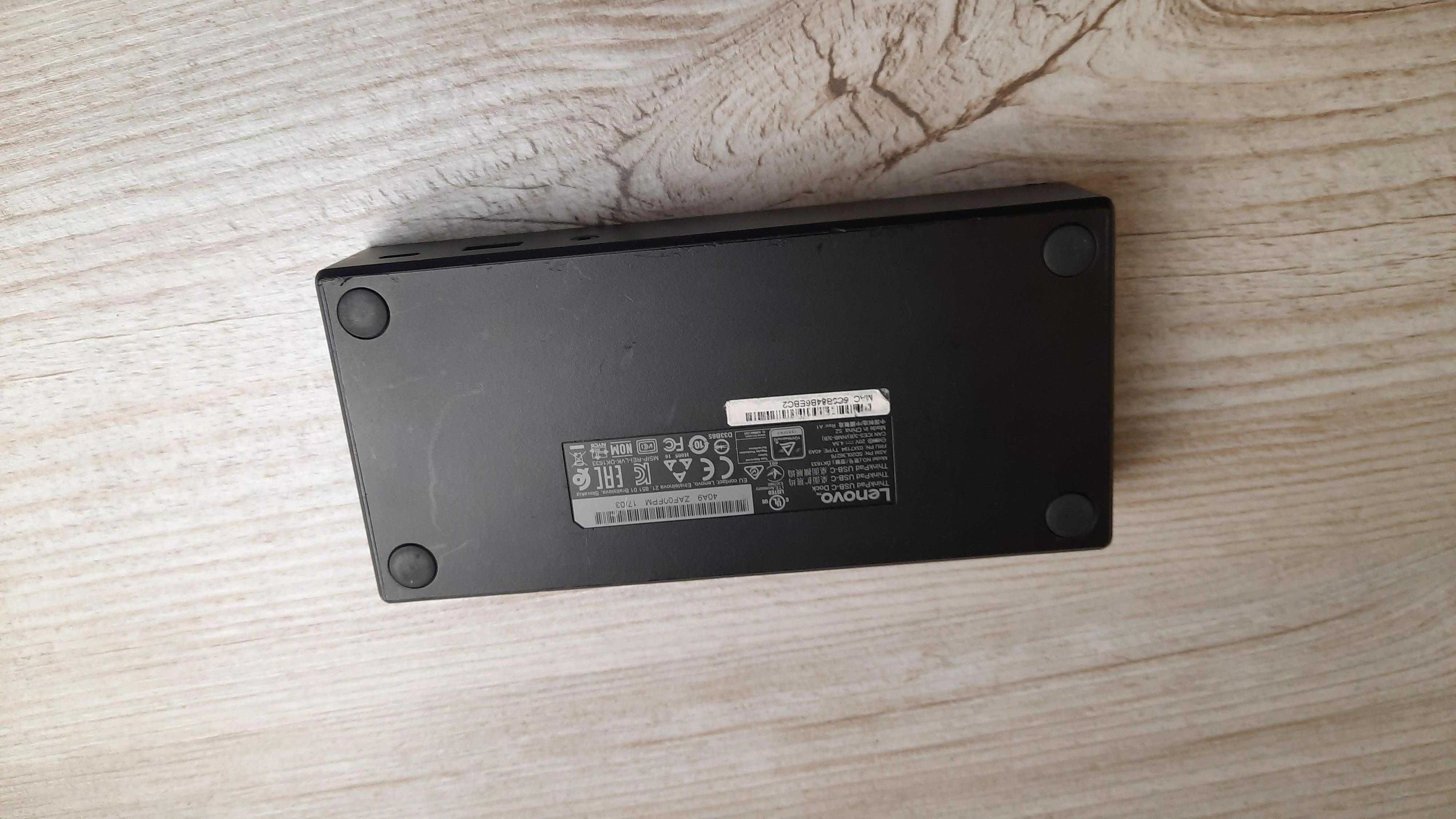 lenovo thinkpad type c dock usb док станція