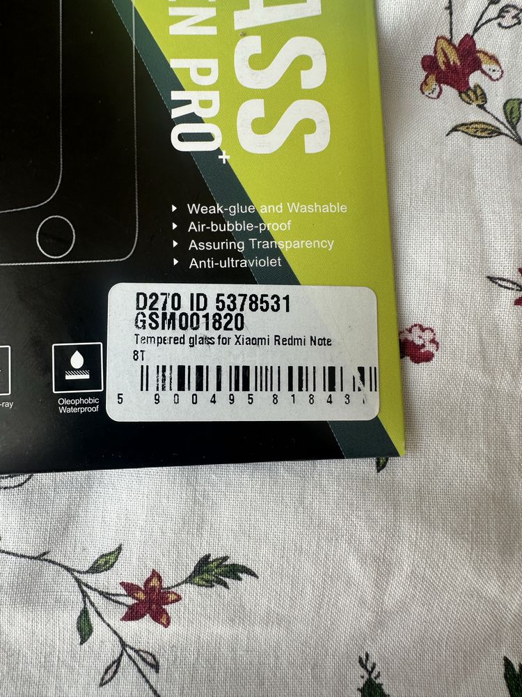 Nowe szkło hartowane Xiaomi Redmi Note 8T akcesoria do telefonu 9H