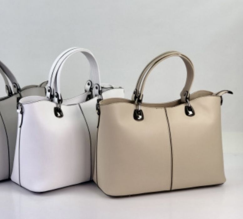 Сумка шкіряна чорна Ділова сумка жіноча Сумка А4 Портфель Італія