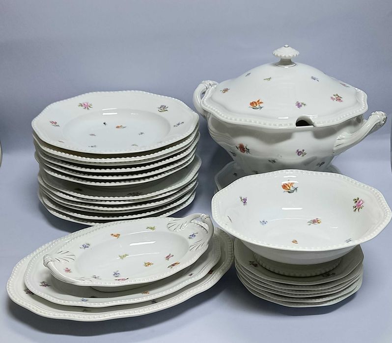 Serwis obiadowy, na 6 osób, Rosenthal Perlrand lata 20-te