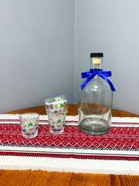 Набор для крепких, спиртных напитков: графин и рюмки (чарки та бутиль)