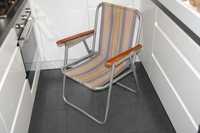 Krzesło, fotel turystyczny, składany - PRL