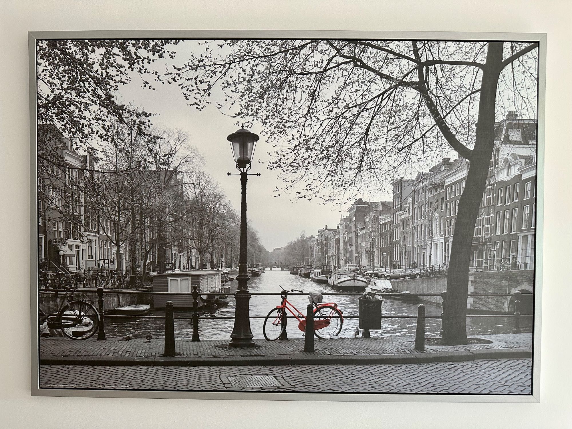 Czarno-biały Obraz Amsterdam