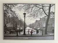 Czarno-biały Obraz Amsterdam