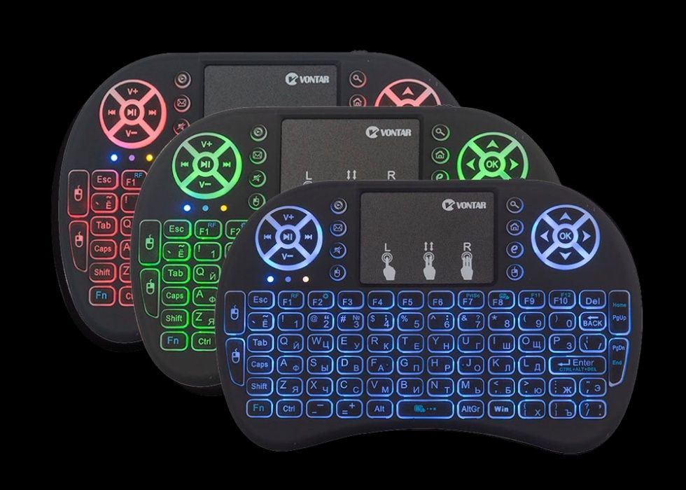 Teclado Wireless Iluminado BATERIA mousepad rato Air Mouse I8 LED NOVO