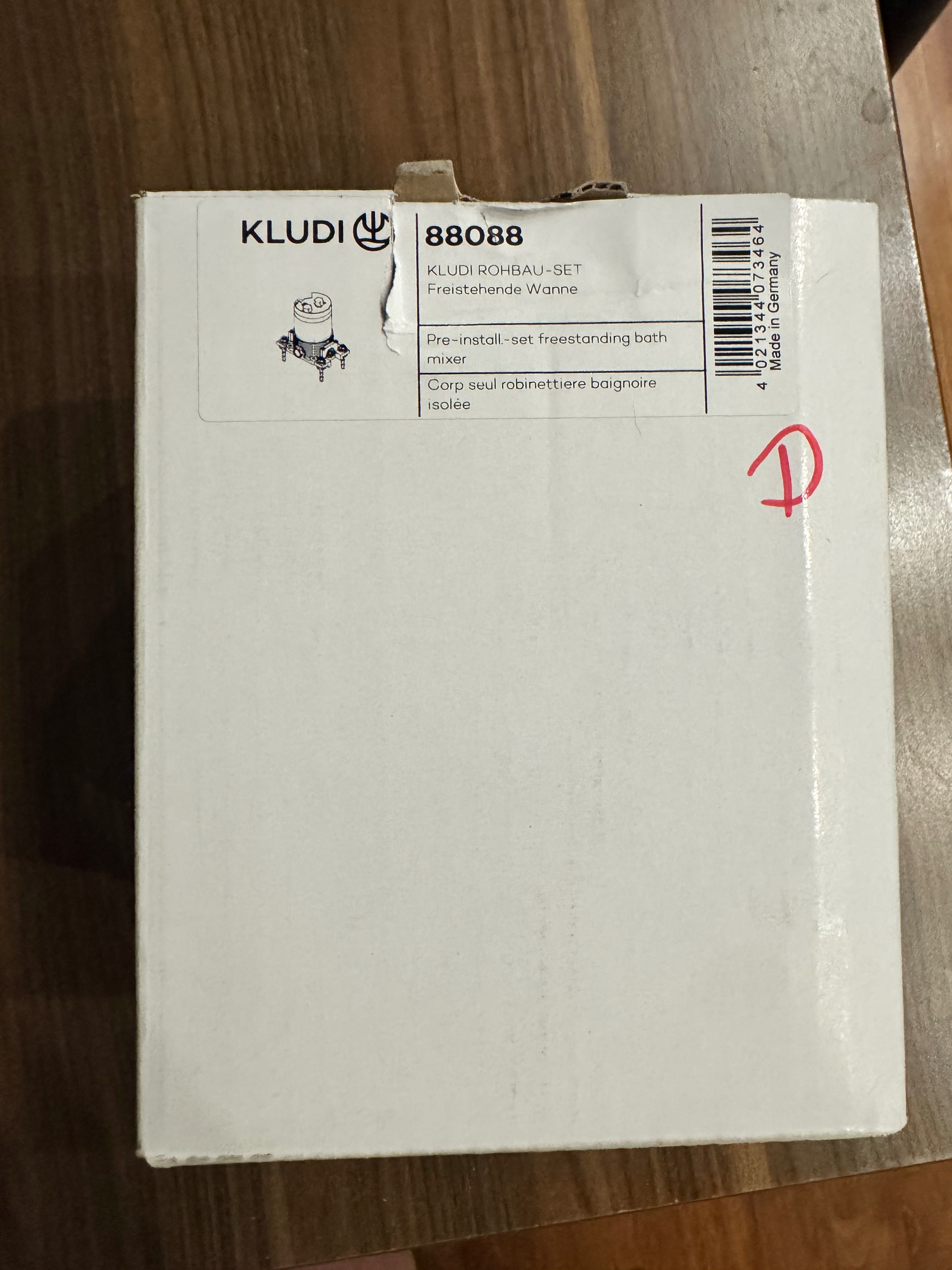 Kludi Flexx Boxx 88088 element podtynkowy baterii wanny wolnostojącej