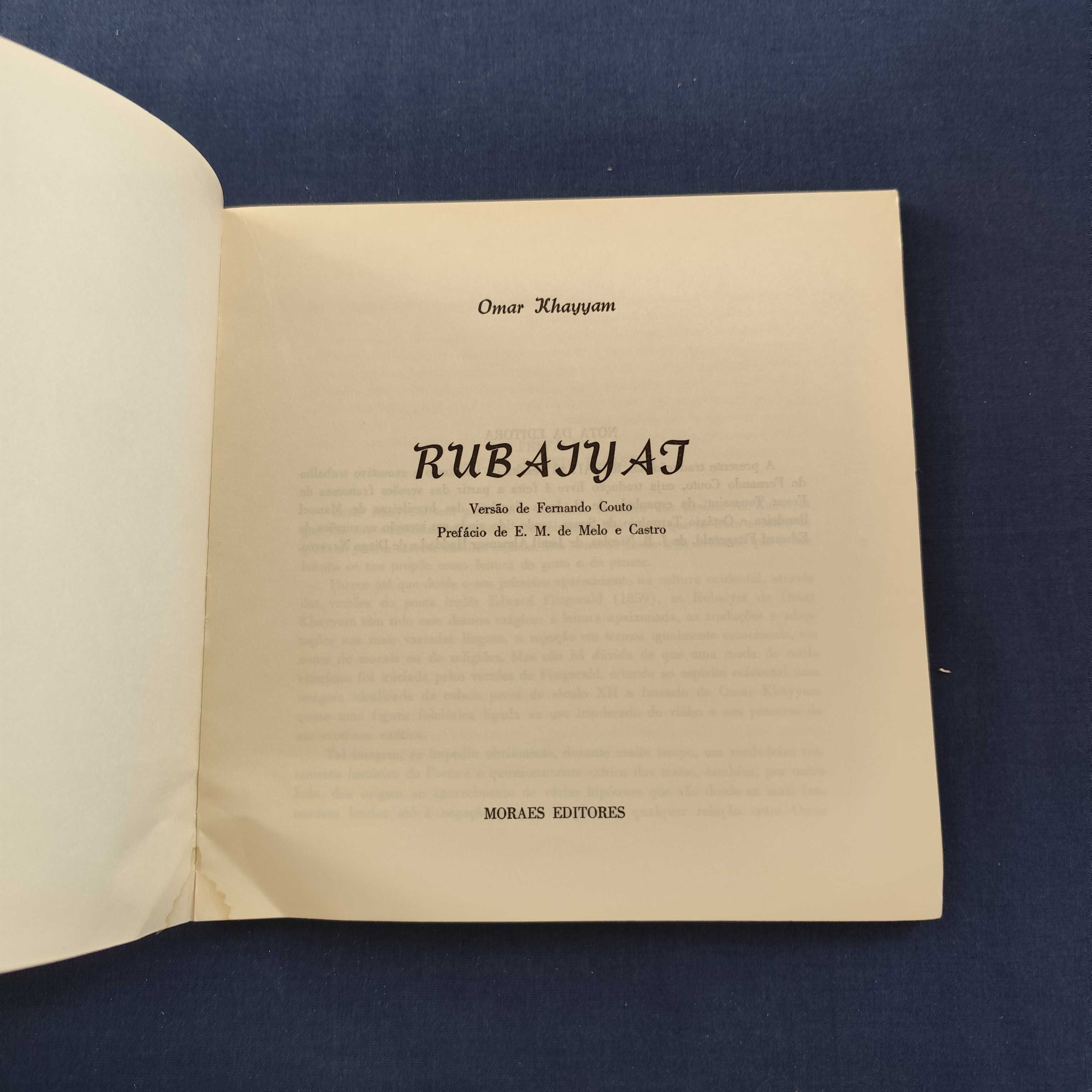 Omar Khayyam - Rubaiyat: Odes ao Vinho