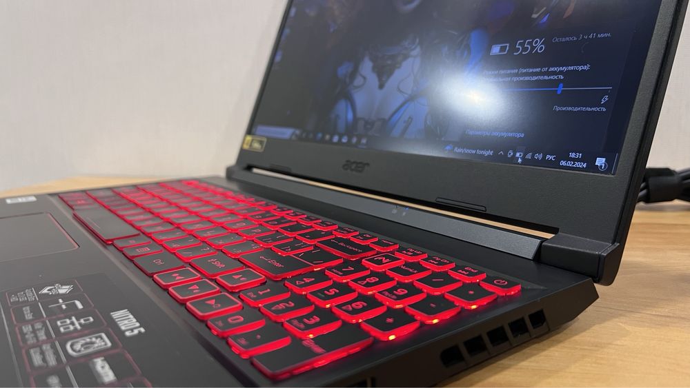 Acer Nitro An515-55 i7-10875h rtx3050 16ram 512ssd 144hz