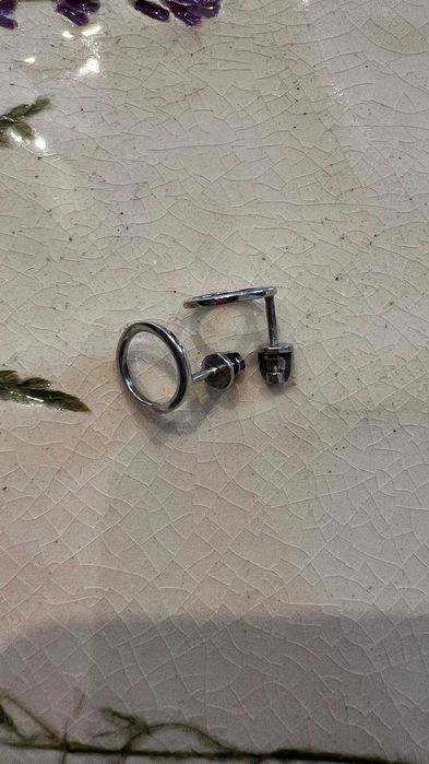 Срібні сережки У діаметрі 11 мм