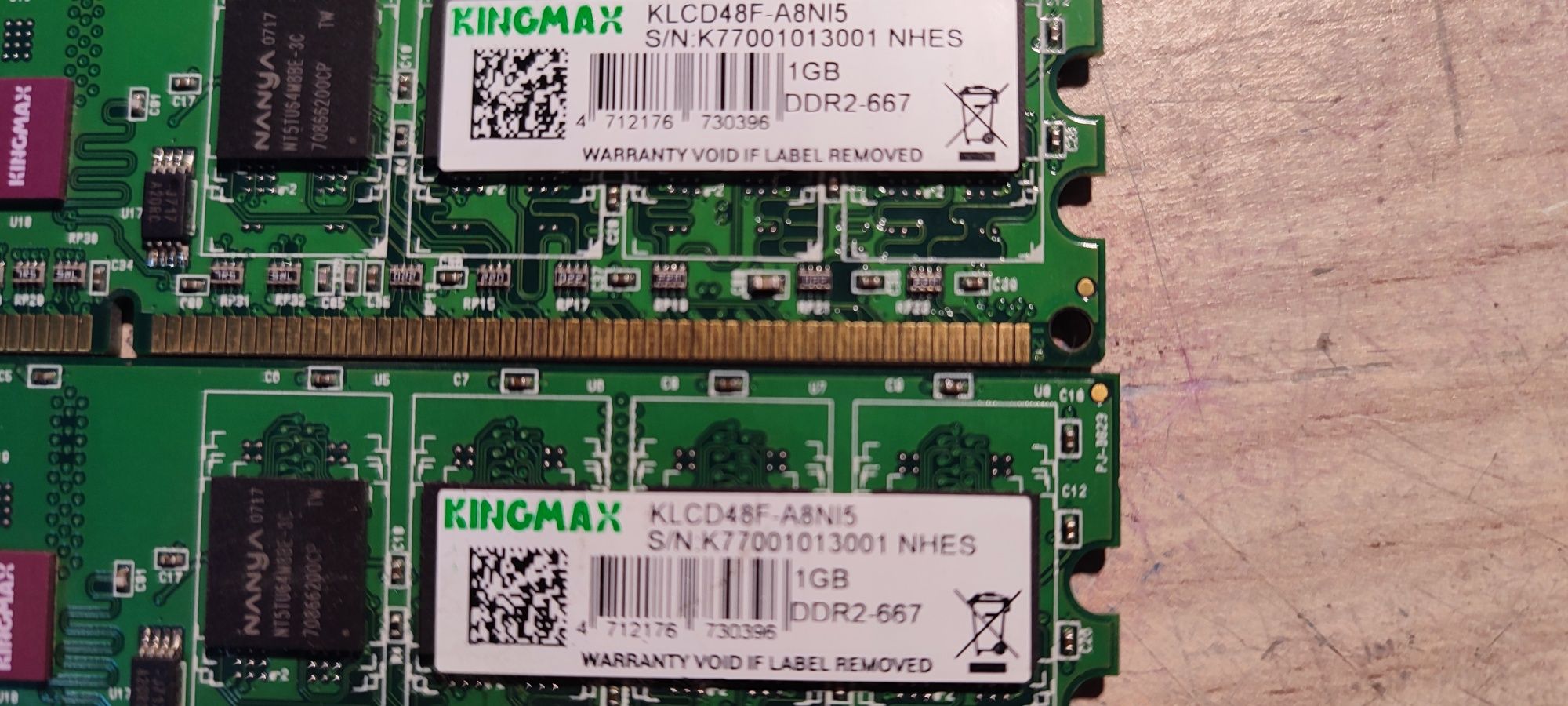 Ddr2 по 1g две плашки