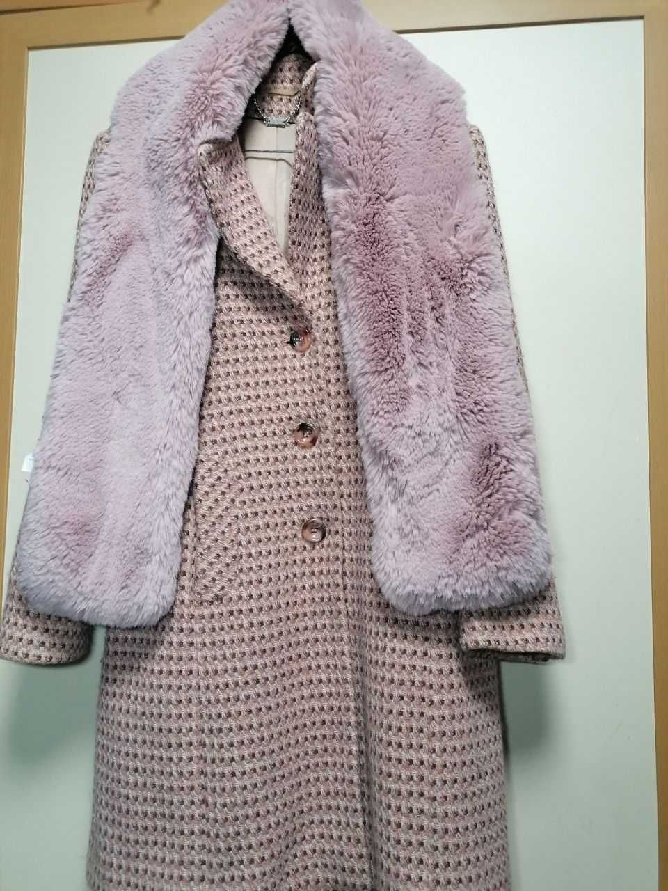 Пальто рожеве осінь-весна-зима Barbie style