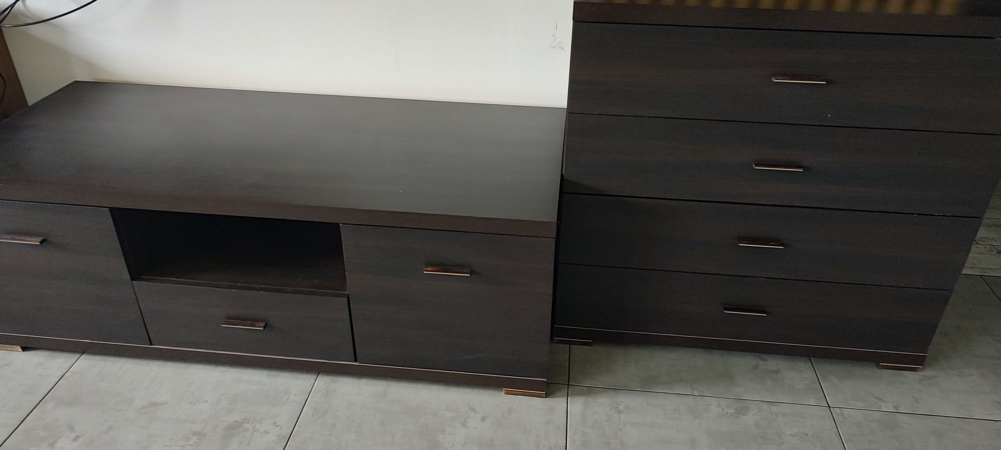 Szafka RTV i Komoda w kolorze wenge