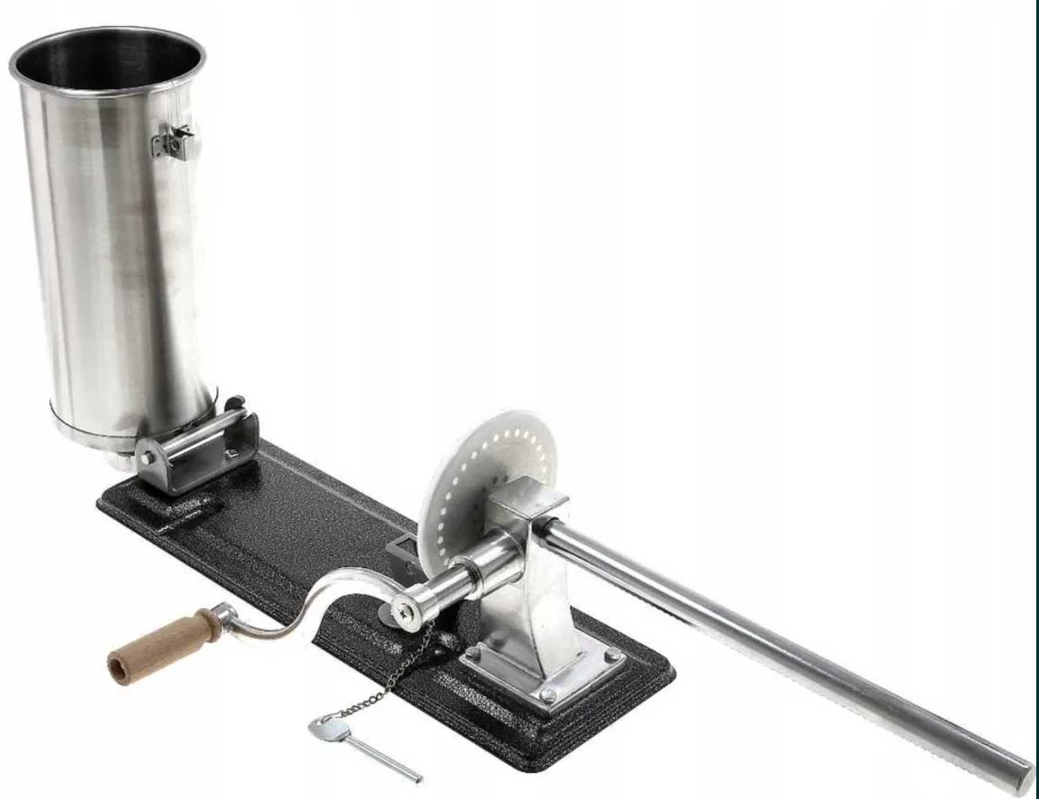 stalowa NADZIEWARKA DO KIEŁBAS 5.5 KG poziom, tłok silikon t15