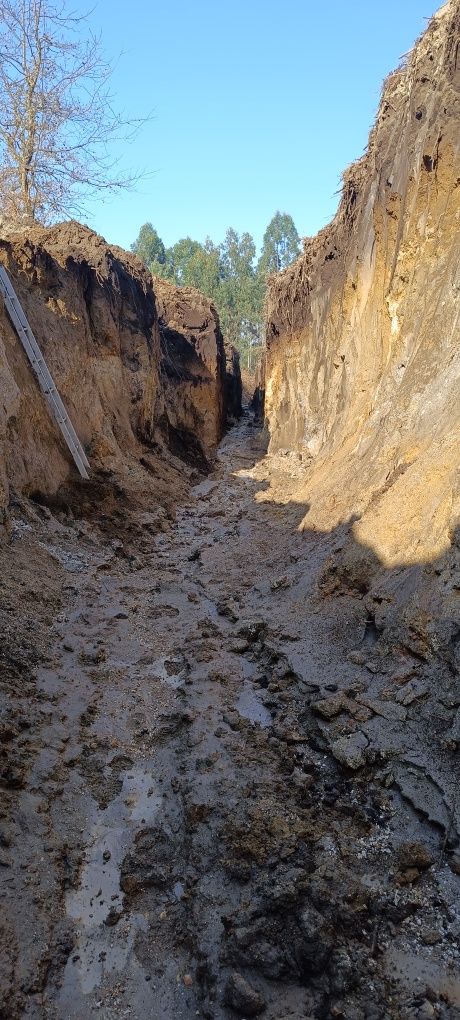 Muros, poços, minas, corte de pedra